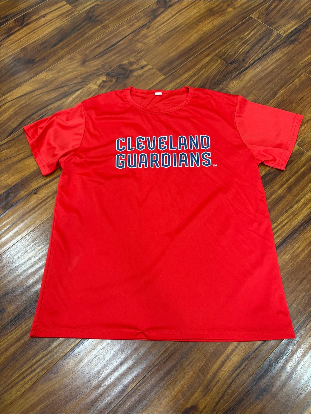 Cleveland Guardians Red mens drifit Short Sleeve T-Shirt